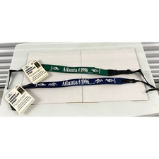 Vintage 1996 Atlanta Olympics Camera Binocular Straps Navy Blue NWT Tag Express picture