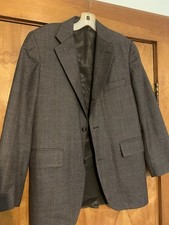 1980s vtg CHIPP NYC CHECK Wool Suit  38R W32 L 29 Ivy Trad picture