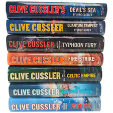 Clive Cussler Hardcover Lot of 7 First Printings Dirk Pitt Oregon NUMA Files picture