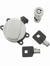 Drag Specialties 2106-0248 Side Chrome Ignition Switch with Fork Lock picture