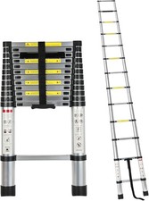 12.5FT Portable Aluminum Telescoping RV Ladder | Compatible with Lippert On-The- picture