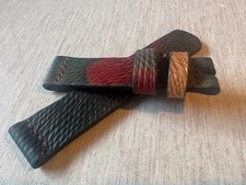 Handmade 22mm Full Grain Horse Leather Hand Dyed Watch Strap Metta Catharina picture