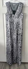 St John Grey/Silver Silk Evening Gown - Size 10 - NWT $1695 picture