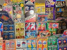 ESTATE SALE- Lot of 55-60 Old Unopened BASEBALL CARDS In packs.  SUPER BONUS picture