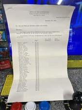 1978 MLB Office of the Commissioner SF Giants $20K Postseason Shares Letter RARE picture