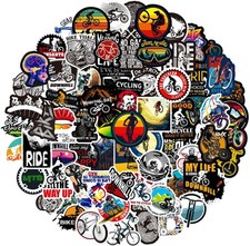 100PCS Mountain Bike Stickers, Cute Multicolor Vinyl Decals for Cycling Gear  picture