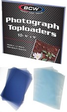10 BCW 6x9 Toploaders Rigid Card Photo Storage with 10 Soft Inner Sleeves New picture