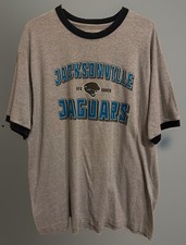 Vintage Jacksonville Jaguars Gray Ringer T Shirt XL  picture
