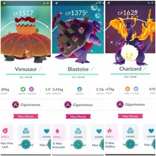 ✨Shiny Gigantamax Charizard, Blastoise, Venusaur✨ - P T C - Description picture