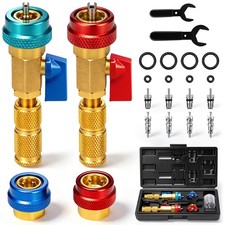 R134a R1234yf R22 AC Valve Core Remover Installer Tool Kit High Low Pressure AC picture