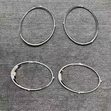 For Bentley Continental GT 2004-2010 Headlight Trim Ring Set Chrome picture