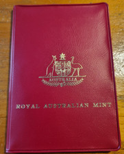 1975 Royal Australian Mint Set Uncirculated Coins - Red Wallet Wildlife Rare . picture