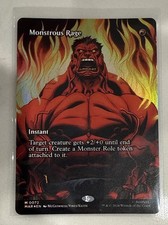 Monstrous Rage (Borderless) Marvel Universe Eternal-Legal Foil 72 picture