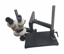 3x Stereoscope Binocular Upright Microscope Heavy-Duty Articulating Boom Stand picture