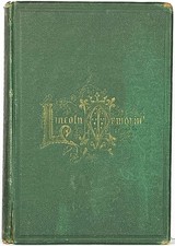 1865 LINCOLN MEMORIAL FIRST EDITION ASSASSINATION CIVIL WAR RARE ANTIQUE BOOK picture