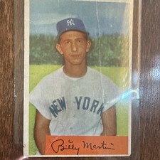 Bowman 1954 Bowman Billy Martin #145 New York Yankees MLB Baseball Base Set picture