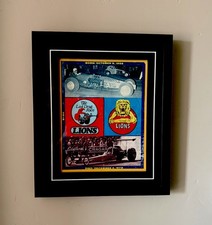 Lions Drag Strip 1972 The Last Drag Race Vintage Drag Racing Program Prof.Framed picture