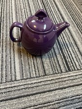 Vintage Chantal Teapot Eggplant Purple Ceramic 92-TP12 Memory Collection 30 oz picture
