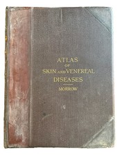 1889 Atlas of Skin and Venereal Diseases Prince A Morrow Rare Medical Book picture