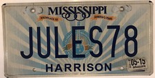 Vanity JULES 78 JULE 1978 license plate Julio Julian Julius Julien Juju Jools picture