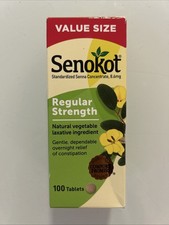 Senokot Regular Strength Laxative 8.6mg - 100 Tablets Exp 04/2027 picture