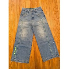 JNCO Sequencer 316 Vintage 90s Wide Leg Skater Jeans Size 34x34 picture