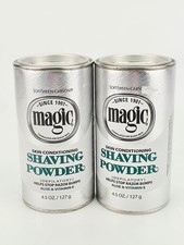 SoftSheen Carson Magic Skin Conditioning Shaving Powder Aloe 4.5 oz Lot of 2 picture