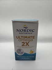 60 SOFT GELS NORDIC NATURALS ULTIMATE OMEGA 2X LEMON EXP 06/28 picture