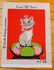 Vintage Needlepoint Canvas Royal Paris 10723 Walt Disney The Aristocrats Marie picture