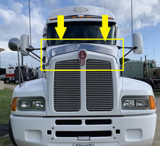 Kenworth T600 Bug Shield Deflector Stainless Steel Premium Quality picture