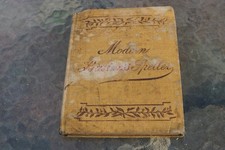 Antique c. 1901 Hardback Modern Business Speller Book - Cursive Writing Graphic picture