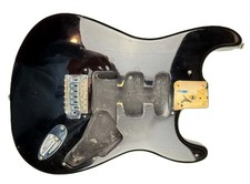 Squier by Fender Bullet Stratocaster Guitar Body Black w/ Bridge & Trem Plate picture