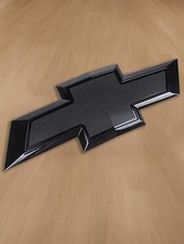 Grille Bowtie Emblem for 2020-2026Chevrolet Silverado 2500HD 3500HD Gloss Black picture