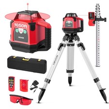 VEVOR 1650ft Rotary Laser Level Kit Self Leveling Red Line 0.06 in/100 ft picture