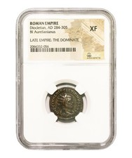 Roman AE Antoninianus of Diocletian AD 284-305 NGC XF Ancient Coin picture