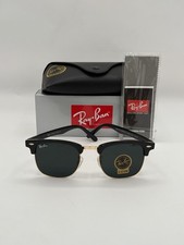 Ray-Ban RB3016 Sunglasses Clubmaster Classic Black Frame Glass Gray Lens 51 mm picture