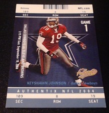 2004 Fleer Authentix - Keyshawn Johnson #87 General Admissions /75 picture