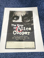 Alice Cooper Twice Signed 