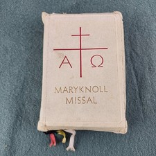 VTG Maryknoll Missal Zippered Catholic Daily Missal Of The Mystical Body 1961 picture