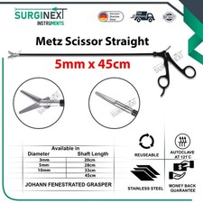 SurgiNext Laparoscopic 5mm 45cm Metzenbaum Scissor Straight Bariatric Scissors picture