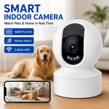 1080P WiFi Indoor Security Camera Pan Tilt Night Vision Two-Way Audio picture