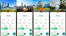 Pokemón Shiny Pikachu BG  PokéXciting Rally Stamp Location | Tr-de Go ✨ picture