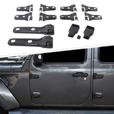 23pc Exterior Accessories Door Hinge Cover Trims for Jeep Wrangler JL 18+ Carbon picture