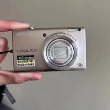 Nikon COOLPIX S6200 Digital Camera 16MP 10x Optical Zoom Silver Fast shipping picture