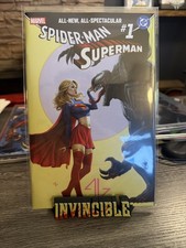 SPIDER-MAN/SUPERMAN #1 GRANOV SUPERGIRL VENOM VARIANT TRINITY  *SIGNED* picture