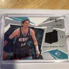 Pau Gasol Upper Deck Black Diamond Single Diamond Jersey #16 Grizzlies picture