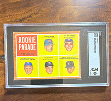 Topps 1962 #592 Rookie Parade Pitchers RC Bouton Belinsky Stenhouse High # picture