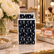 Dior 2024 VIP Miss Dior Porcelain Tea Jar Navy White Gold Lidded Canister picture