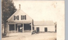 POST OFFICE lyme center nh real photo postcard rppc new hampshire history picture