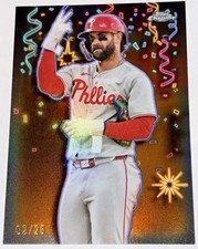 Bryce Harper 2025 Topps Chrome Celebration /25 # CT-8 Phillies # 2/25 Rare picture